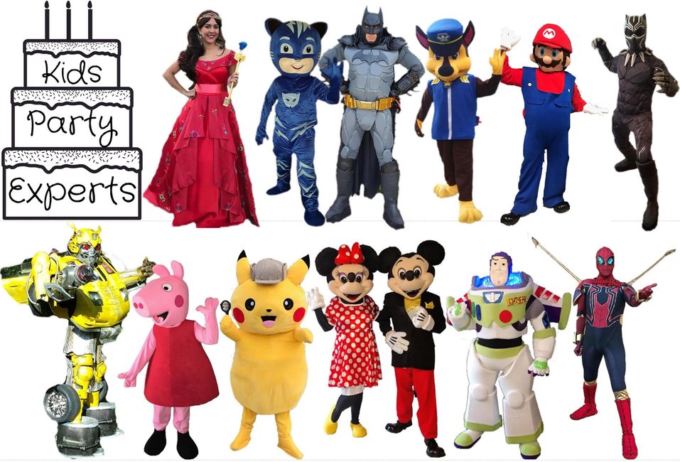 COSTUMED CHARACTERS | Kids Party Experts