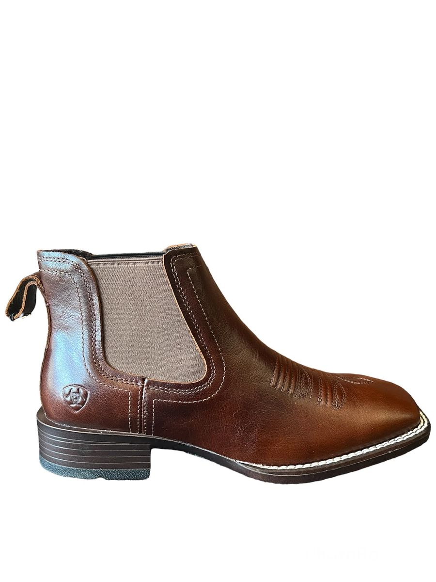 Men's Ariat Booker Ultra Square Toe Ankle Boots - The Boot Store