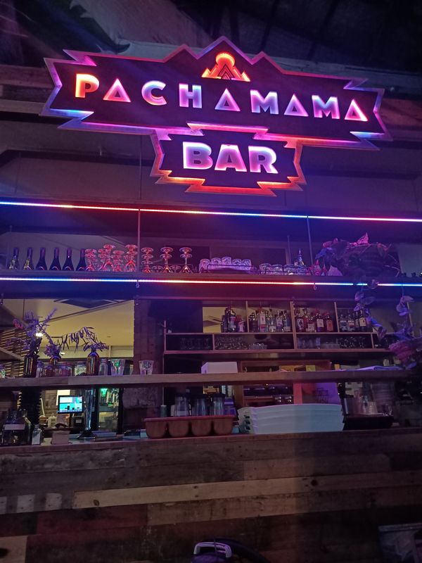 Indoor LED installation Pachamama Bar 