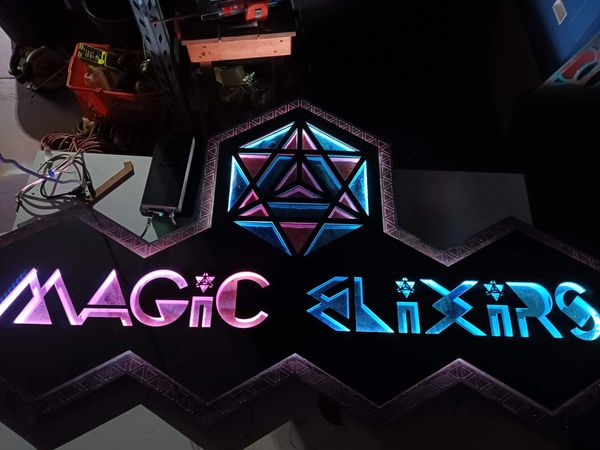 Magic Elixir Logo Signage