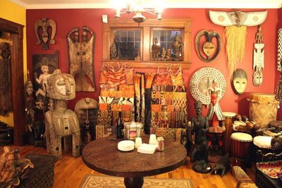 African masks and statues