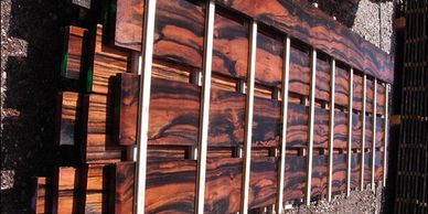 air dried macassar ebony