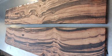 sequence cut exotic hardwood boards
