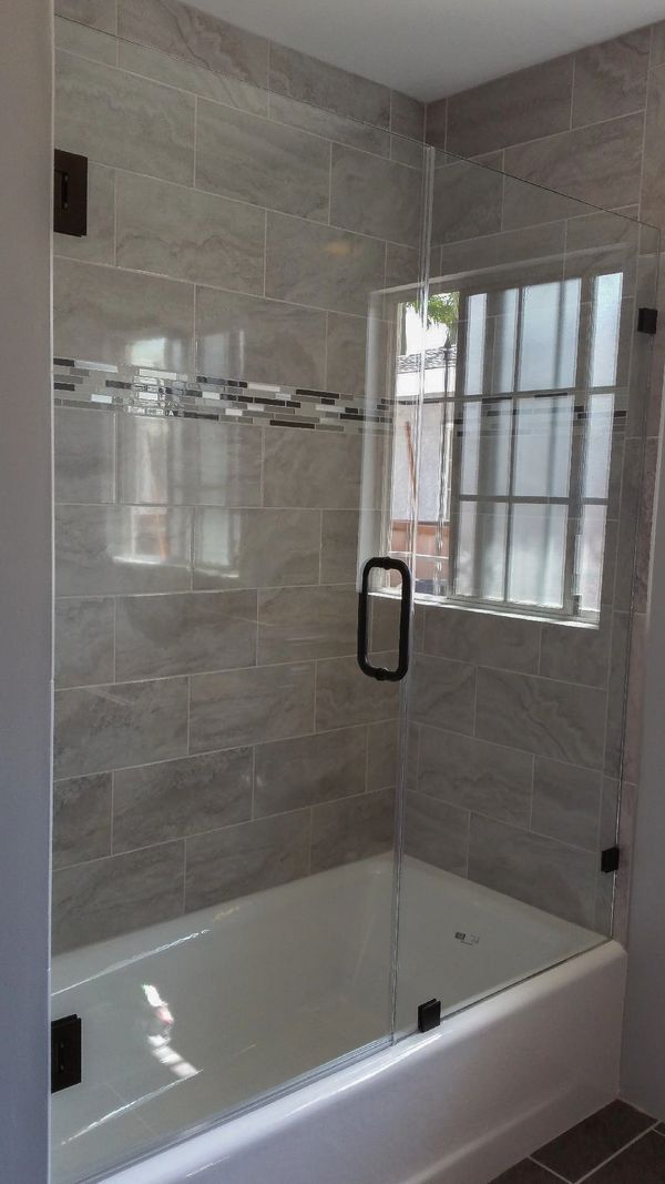 Goodyear Arizona Glass Shower Door over tub
