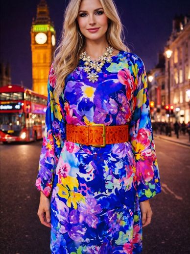 Floral dress
From work to party..just add accessories!