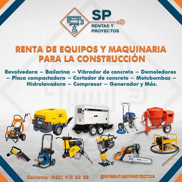 Renta de maquinaria ligera para construcción 