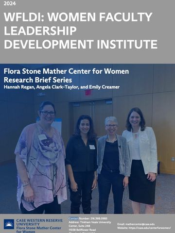 Women Faculty Leadership Development report by Hannah Regan, Angela Clark-Taylor, and Emily Creamer.