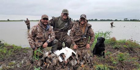 Great hunt in Eagle Lake, Texas. Ducks were swarming the decoys and the bonus snow goose never hurts