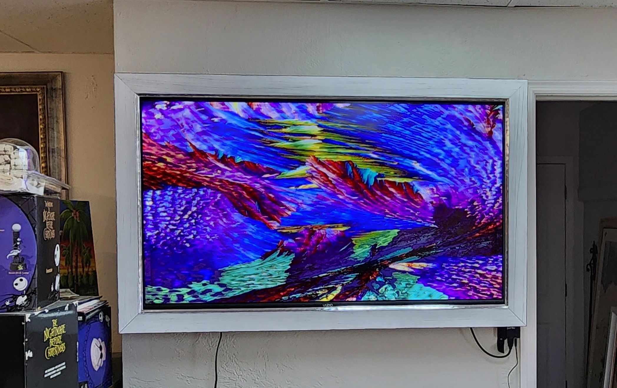 Art on TV with Custom Frame