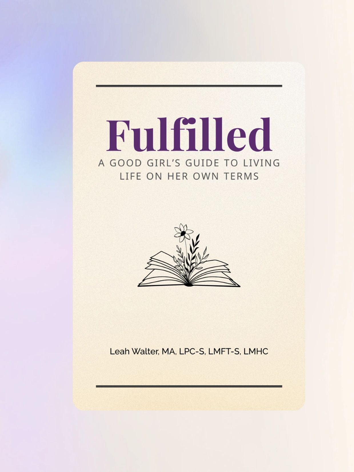 Book cover for fulfilled journal