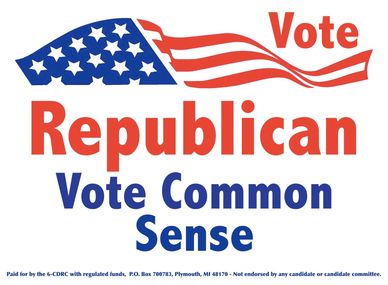 Vote Republican - Vote Common Sense