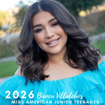 Portrait of Bianca Villalobos, 2026 Miss American Junior Teenager.