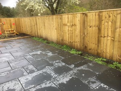 pressure washed patio 