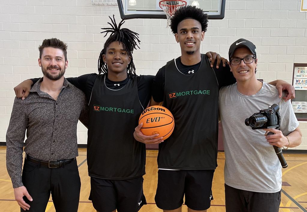 Jon Scheeler, Demarion Burch, Darius Hannah, and Pat Clark.