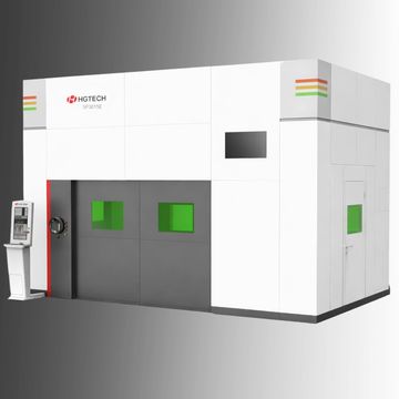 Modern industrial machine with control panel.