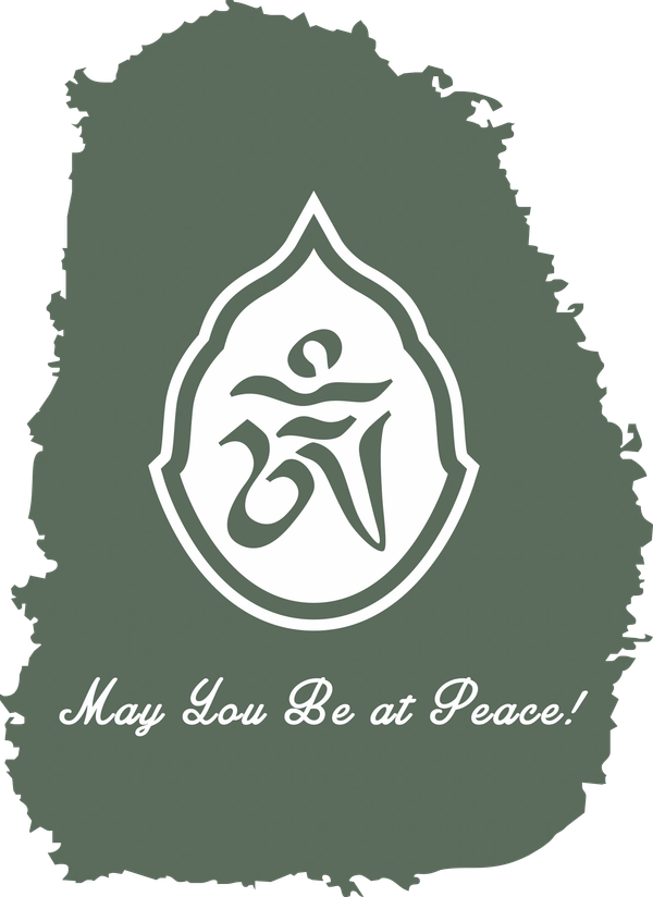 Peaceful symbol with the phrase 'May You Be at Peace!'