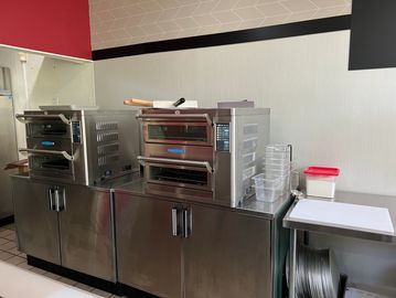 OUR DOUBLE OVENS WILL COOK YOUR LOADED 16" PIZZA IN 3 MINUTES!!  NO MORE LONG WAIT FOR GREAT PIZZA!