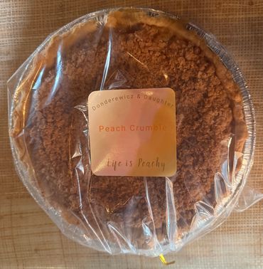 Peach crumble 