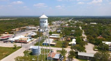 Ariel View of Bertram Texas 2 Miles from Cedar Bend RV Park