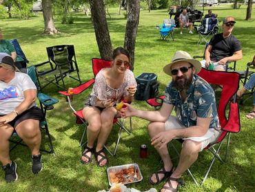 Guests at Live Music Event Cedar Bend RV Park Bertram Texas