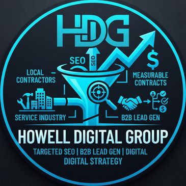 Logo for Howell Digital Group specializing in digital marketing.