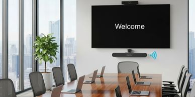 Commercial audio visual installation with conference room Vancouver, Delta, Surrey British Columbia.