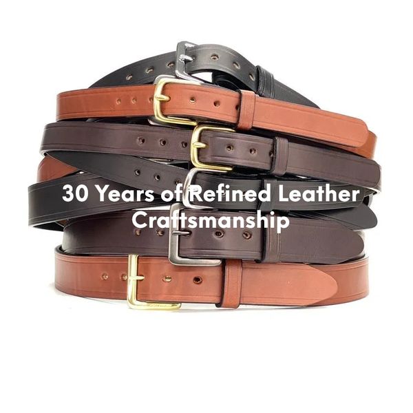 R W Leather Amish Made Belts, Handmade Custom Leather Belts