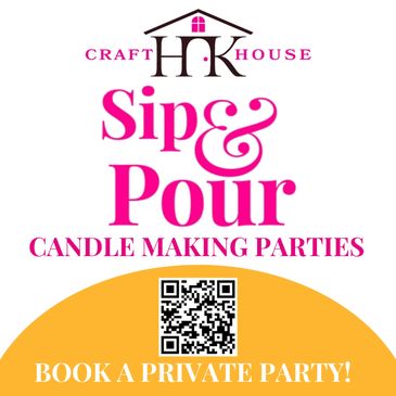 Advertisement to book a candle making party.