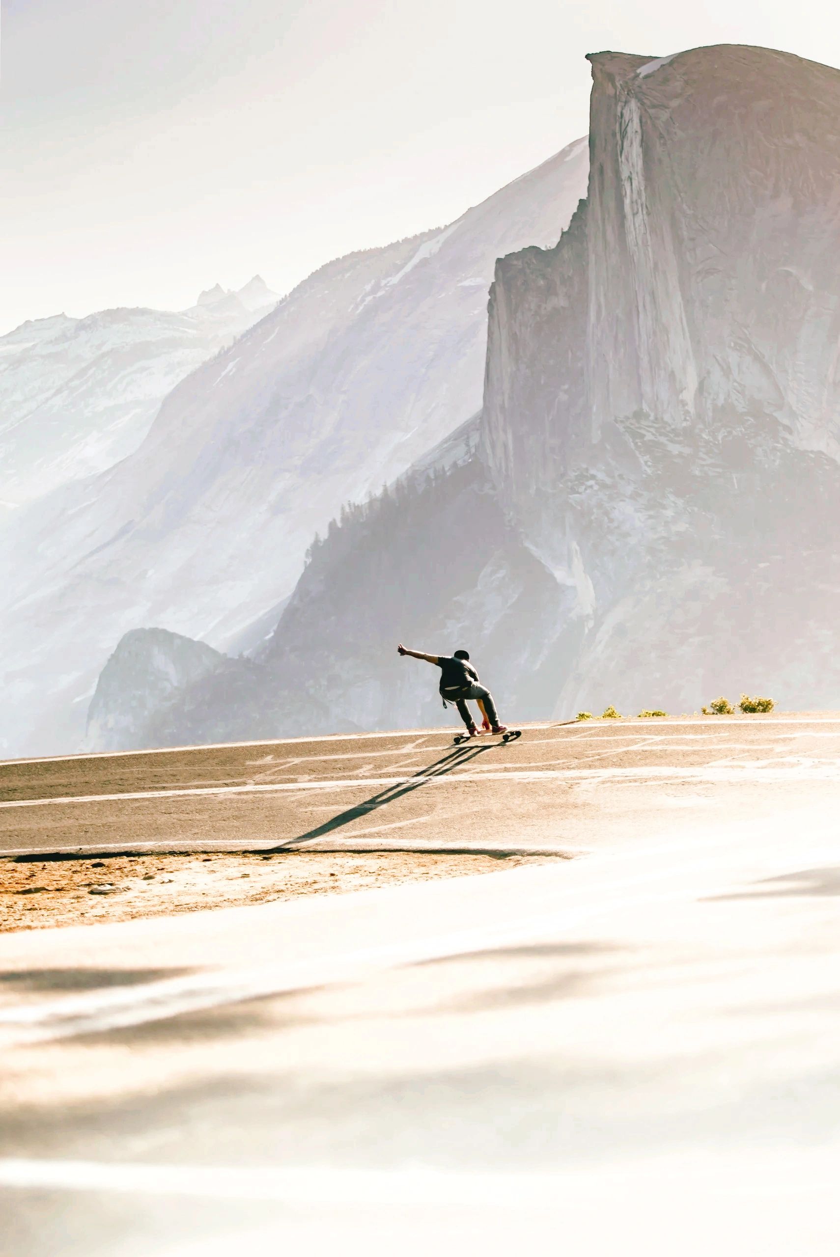 A person skating in the sunshine - career progression, freedom and success PR industry leadership
