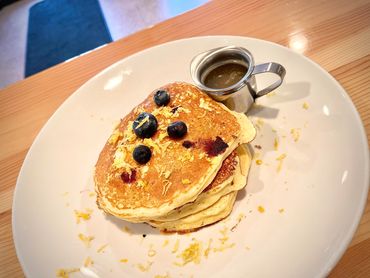 Our Lemon Ricotta Blueberry Pancakes are a breakfast and brunch favorite!