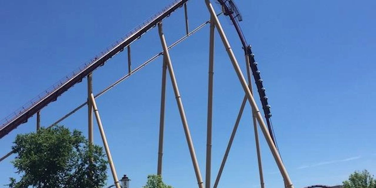 Roller coaster at Kings Island in Mason