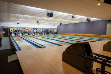 Close view of the bowling on display