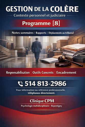 France Chaussé, Thérapeute Counseling en accompagnement psychosocial. Clinique CPM Repentigny. 