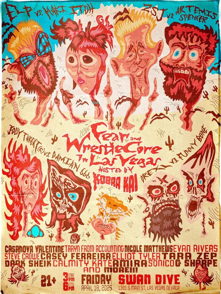 Fear & WrestleCore in Las Vegas poster