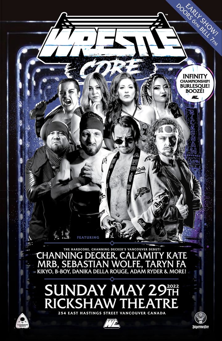 WrestleCore at the Rickshaw May 29/22 poster
