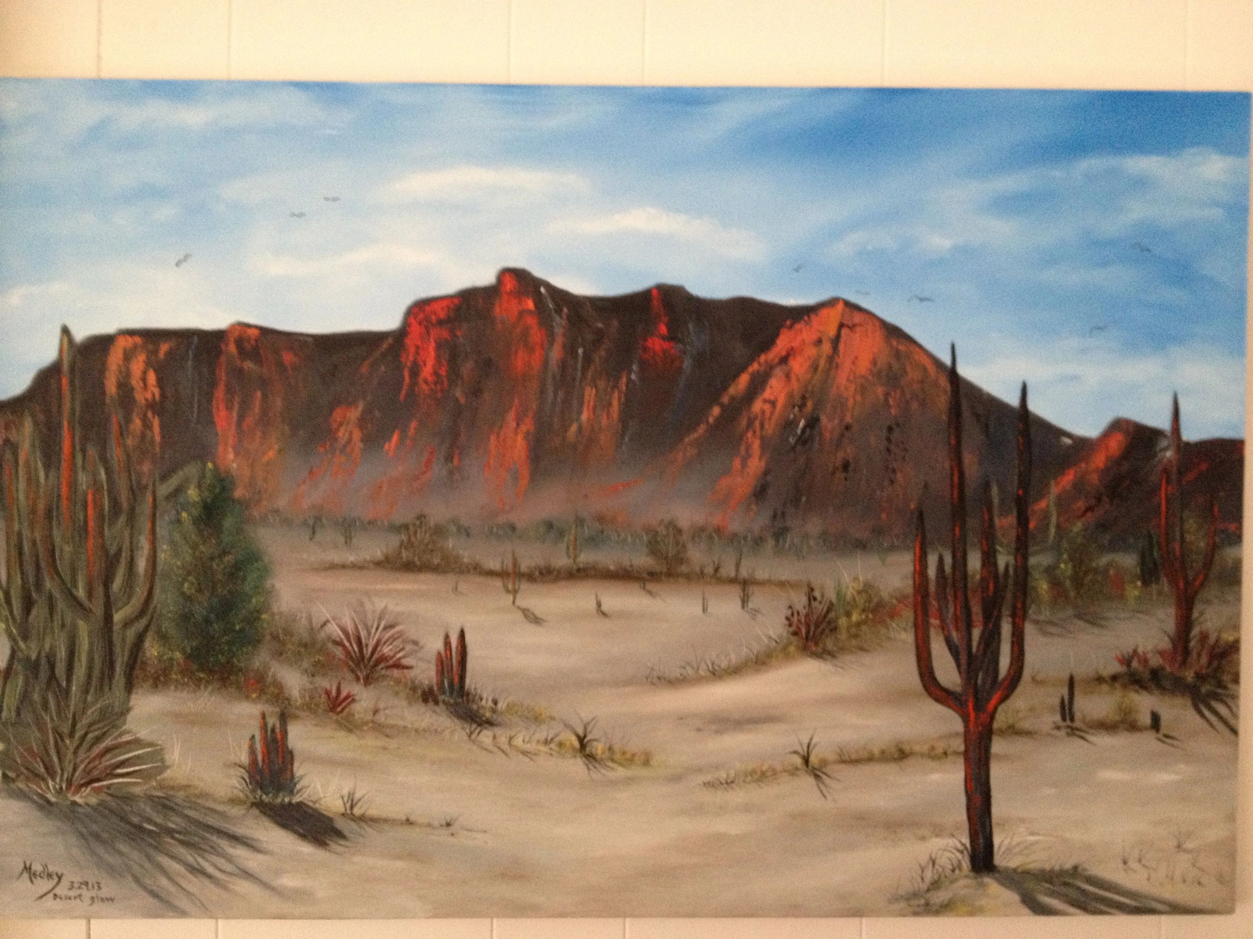 Painting of a desert