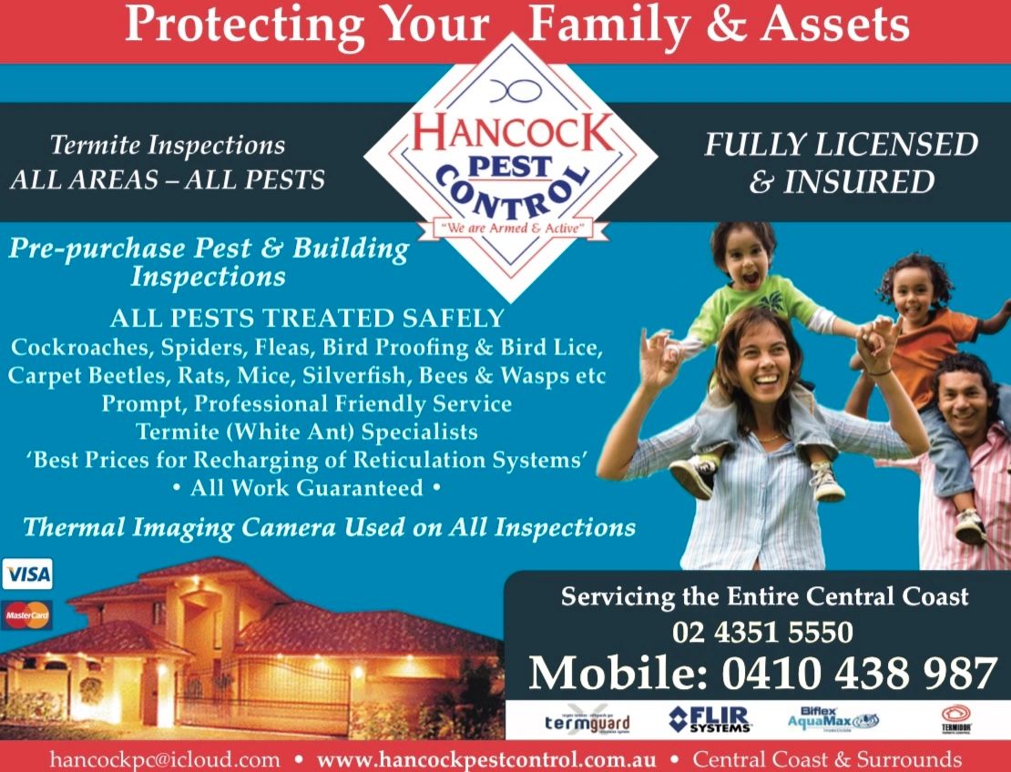 Pest Control Central Coast HANCOCK PEST CONTROL