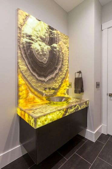 Backlit Onyx Vanity