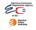 Logo of the Electrical Contractor Registration Agency and the Saudi Energy Efficiency.