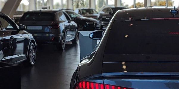 Auto dealership after the office renovation.