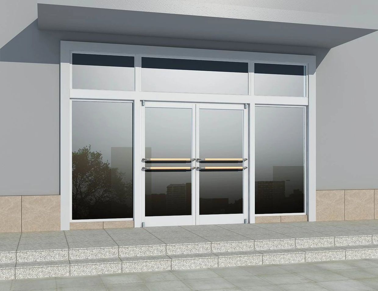glass storefront Doors & entrance