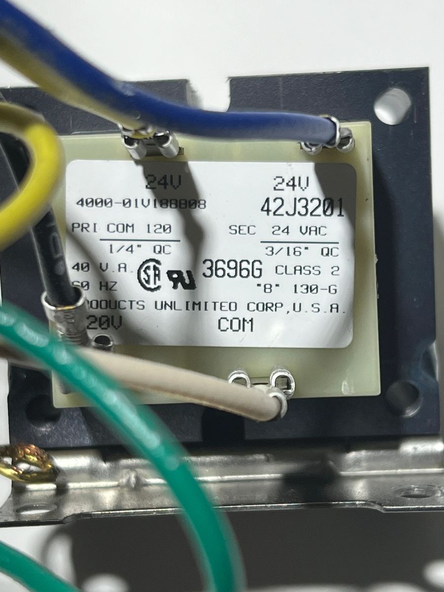 Transformer Lennox 24v 40va Part 400001v188808. G26Q4/51002.Used
