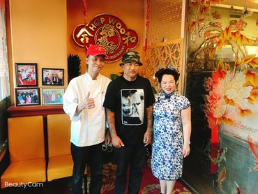 Chef Lupe with Chef Roy Choi, and Judy