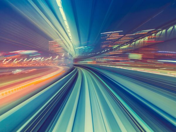 a image of road in motion