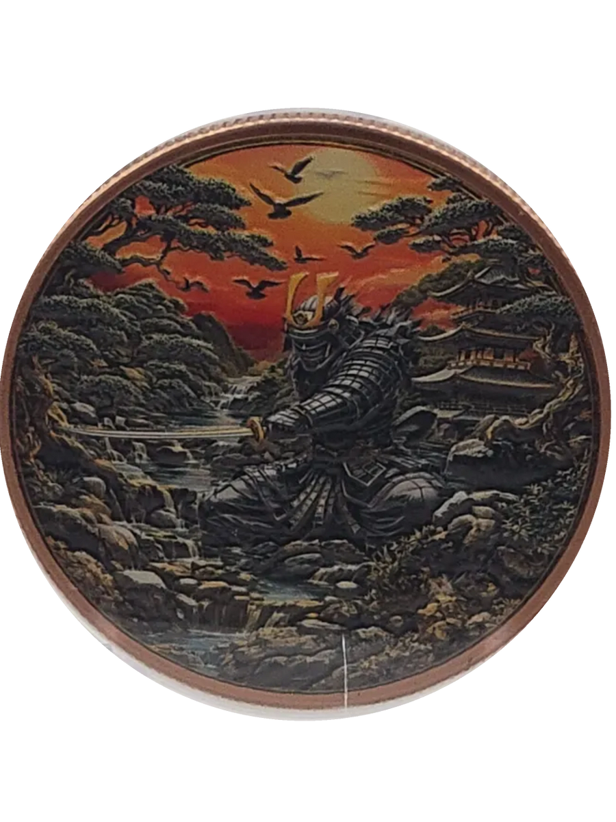 1oz Colorized Copper Round 