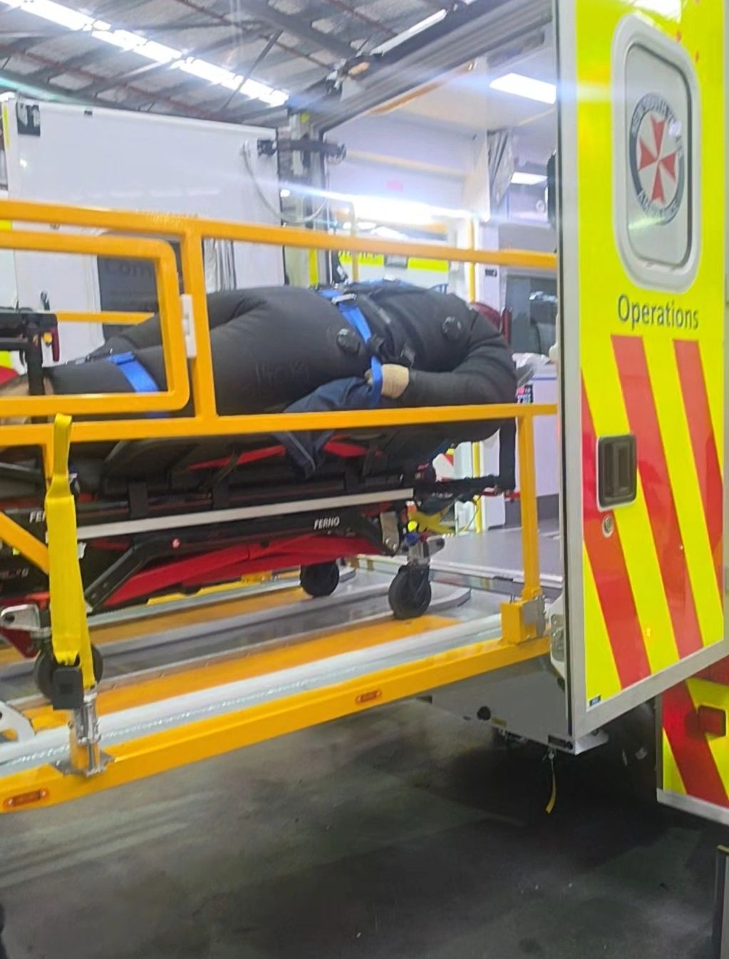 Tail-lift system tested with a loaded stretcher on a NSW Ambulance Complex Operations vehicle