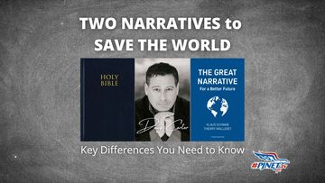 Doug Carter is between the Bible and the book, The Great Narrative