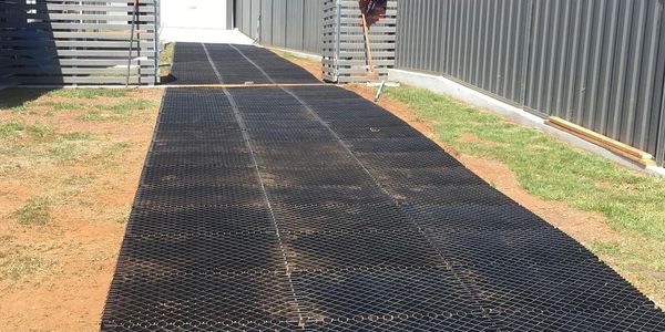 A road going inside the house