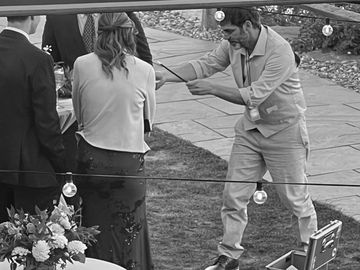 Wedding magic entertainment in Stowe Vermont by Vermont Close-Up Magic LLC Billy Jamez