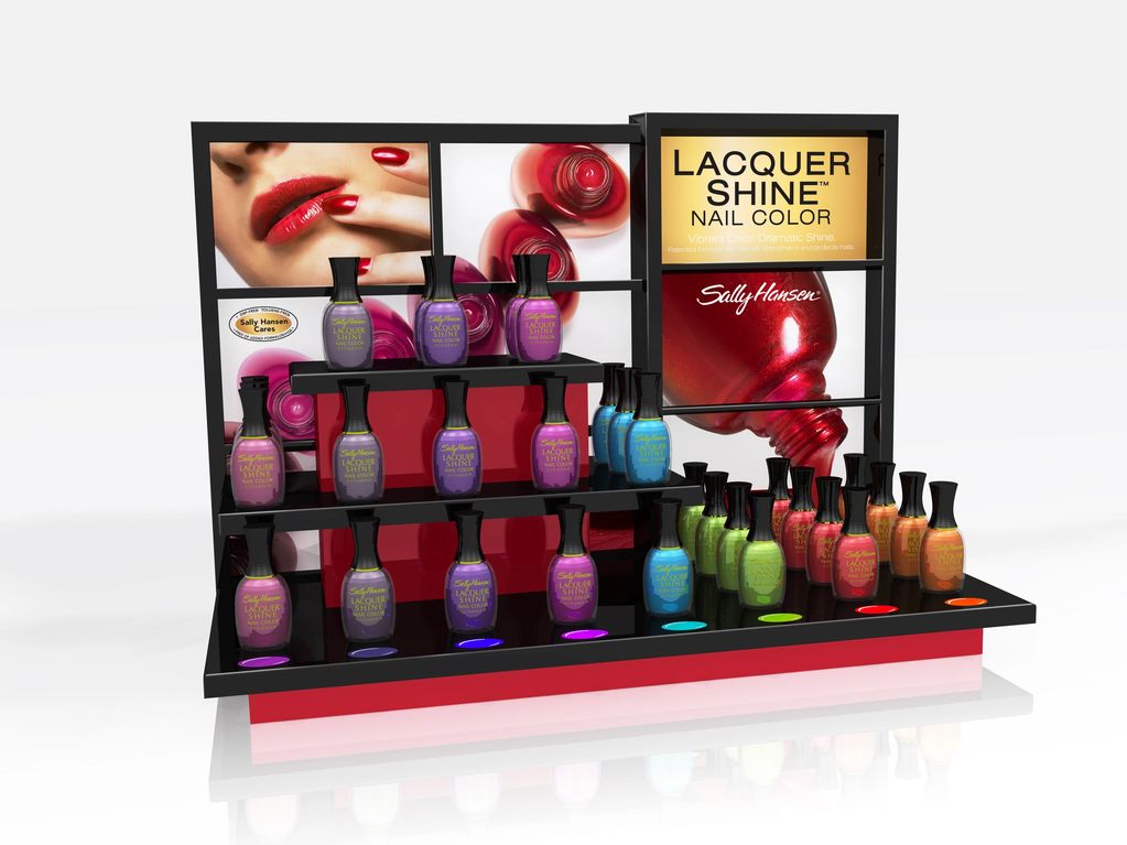 DEL Labs/Sally Hansen
Lacquer Shine Nail Color
Product Launch Display

Design and Render
Vac Form an